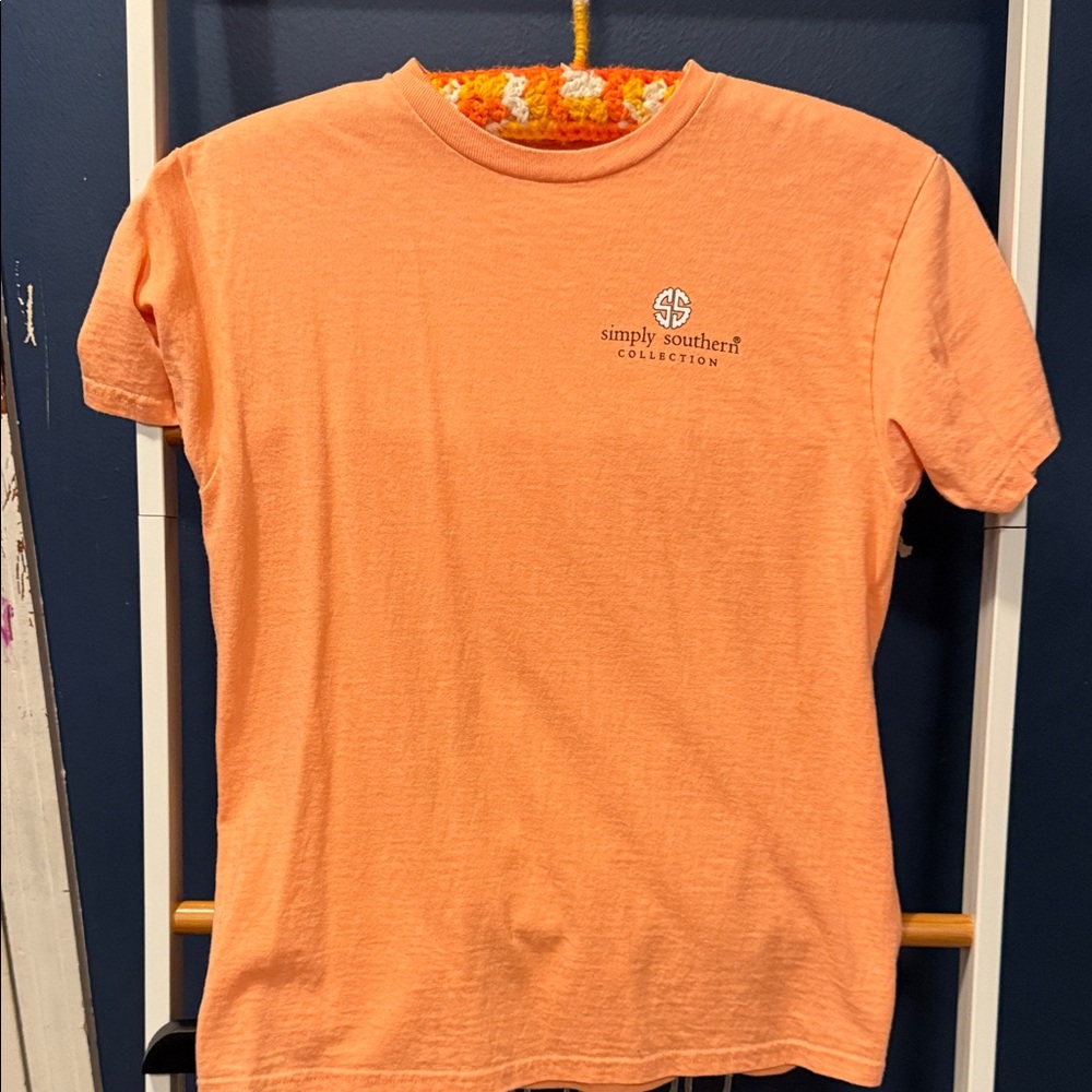 Simply Southern Kids Tee in Peach